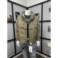 时尚潮流百搭工装连帽男士夹克秋季新款纯色户外休闲外套上衣