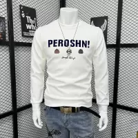 欧货秋冬新款男士圆领字母南瓜卫衣潮牌时尚长袖体恤打底衫上衣潮