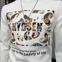 欧货长袖体恤男装打底衫卫衣印花时尚潮流字母圆领修身体恤衫上衣