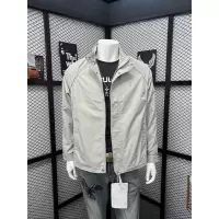 男士夹克秋季新款潮牌刺绣百搭纯色上衣青年帅气休闲工装外套