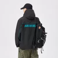 秋冬新款冲锋衣新款潮牌防风宽松休闲工装夹克连帽外套时尚潮ins