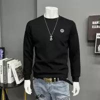 秋冬新款圆领卫衣男士简约时尚长袖体恤打底衫修身上衣服潮流休闲