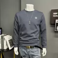 秋冬新款圆领卫衣男士简约时尚长袖体恤打底衫修身上衣服潮流休闲