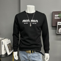 秋冬新款男士圆领立体字母卫衣长袖体恤打底衫修身上衣潮流时尚潮