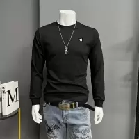 秋冬新款龙标长袖体恤男士卫衣男秋装套头圆领打底衫潮流上衣服