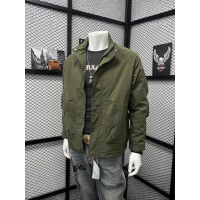 高级大口袋立领夹克男春秋季新款休闲上衣服青年男士纯色外套