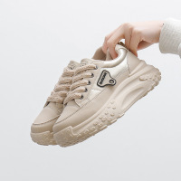 ins韩版厚底老爹鞋秋季新款街拍学生跑步运动鞋增高休闲