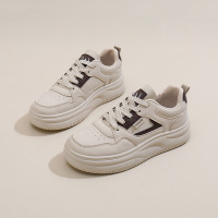 秋季新款韩版ins透气小白鞋女低帮休闲板鞋厚底松糕鞋