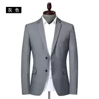 春秋男式纯色开叉休闲西服男修身韩版小西装男士西服外套