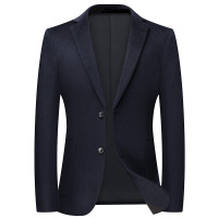 年秋季新款100%羊毛免烫修身西装男士百搭休闲便西男