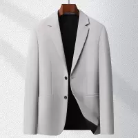 弹力免烫商务休闲单件西装春秋薄款男士韩版修身职业西服