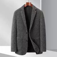 秋冬雪呢尔提花男士休闲西服韩版修身西装潮流便西男