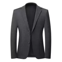 秋季厚款商务休闲西装男士修身免烫西服可机洗单西男外套