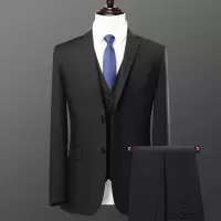 跑量款男士韩版西服两件套结婚礼服春秋男装青年时尚休闲西装套装