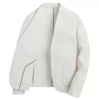 锦棉无里包边防晒西装男士春夏薄款单层免烫西服便西