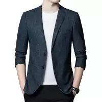 西装男秋冬新款韩版弹力男式休闲小西装男士修身西服外套