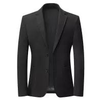 锦纶弹力免烫西装男士韩版修身休闲西服秋季厚款百搭便西单件上衣