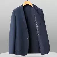 春秋新款弹力印花免烫男式西装韩版西装休闲单西外套