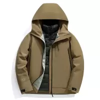 三合一可拆卸秋冬户外旅行露营冲锋衣羽绒服男防水防风男款登山服