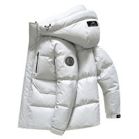 中国男女同款冬季连帽羽绒服加厚中长青年羽绒服新国标羽绒服外套