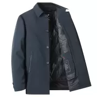 新国标90白鸭绒男羽绒服中年商务脱卸羽绒内胆羽绒服防寒羽绒外套