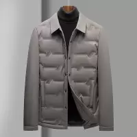 衬衫领轻薄羽绒服秋季新款男士青年潮流羽绒服防寒保暖羽绒外套男