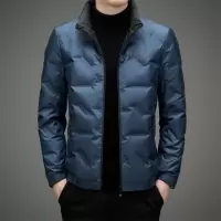 轻薄羽绒服中年休闲短款85鸭绒秋冬新款男士保暖立领时尚羽绒外套