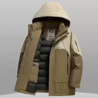 三防户外羽绒服男士连帽冲锋衣秋冬新款工作服羽绒服外套