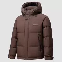 冬季新款白鸭绒羽绒服男士时尚休闲连帽防寒保暖加厚羽绒外套男装