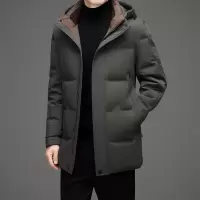 加厚羽绒服男士冬款新款中长户外连帽羽绒服男装外套