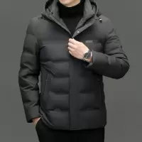 秋冬新款短款羽绒服男士连帽羽绒外套防寒休闲羽绒服