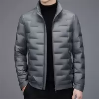 保暖轻羽绒服男90白鸭绒短款羽绒服秋冬男士防风立领时尚羽绒外套