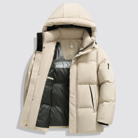 冬季新国标白鸭绒加厚男式连帽羽绒服外套商务通勤百搭防风外套男