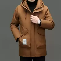 高充绒加厚户外连帽休闲羽绒服男士秋冬新款防寒羽绒外套