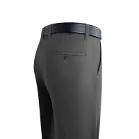 新疆长绒棉弹力休闲裤秋冬新款男士直筒中腰修身长裤子免烫休闲裤