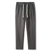 秋冬新款新疆长绒棉松紧腰系绳休闲裤男青年运动卫裤潮流男长裤子