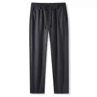 秋冬新款松紧腰四面弹男士休闲裤直筒修身男士免烫休闲裤潮流裤子