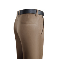 羊毛混纺秋冬新款抗皱弹力休闲裤男士修身直筒中腰长裤子潮流男裤