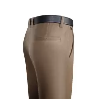 羊毛混纺秋冬新款抗皱弹力休闲裤男士修身直筒中腰长裤子潮流男裤