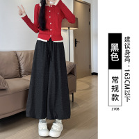 美拉德花苞裙裤女新款秋季小个子休闲糯米灯笼裤高腰阔腿裤子