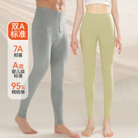 男士纯棉秋裤男薄款纯色全棉保暖裤女内穿高腰大码打底裤线裤