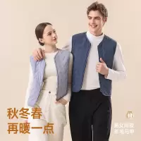 男士秋冬羊毛马甲女加绒加厚外穿防风保暖背心男面包马夹情侣时尚