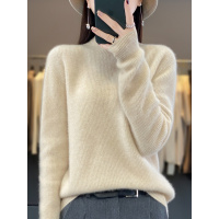 25秋冬新款一线成衣羊毛衫半高领两面穿套头长袖打底衫内搭毛衣女