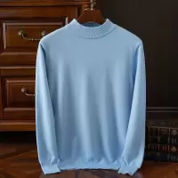 秋冬新款男士半高领针织衫长袖宽松大码商务休闲内搭长袖打底衫
