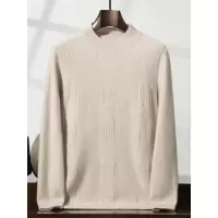 半高领秋冬新款山羊绒衫男士宽松显瘦厚款毛衣针织打底衫厚款保暖