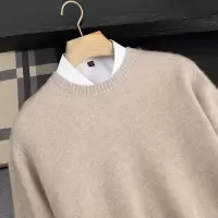 山羊绒衫男士圆领加厚纯色打底毛衣宽松休闲商务针织羊毛针织衫