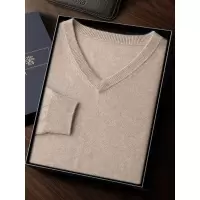 秋冬V领长袖羊绒衫男毛衣纯色鸡心领打底衫休闲男内搭针织套头衫