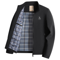 新款时尚秋季中青年男士立领加棒球领夹克外套休闲外套