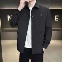 男装穿搭春秋季新款男士夹克外套休闲百搭年翻领男帅气百搭