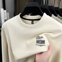 新款男士春秋冬季卫衣圆领T恤休闲打底衫上衣男装印花T恤